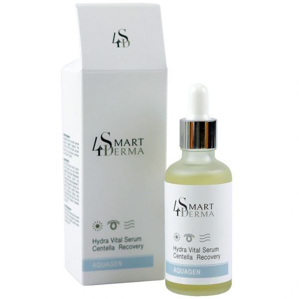 Екстра зволожуюча антиоксидантна сироватка з центелою | Smart4Derma Hydra Vital Serum Centella Recovery 50 мл S4D509 фото