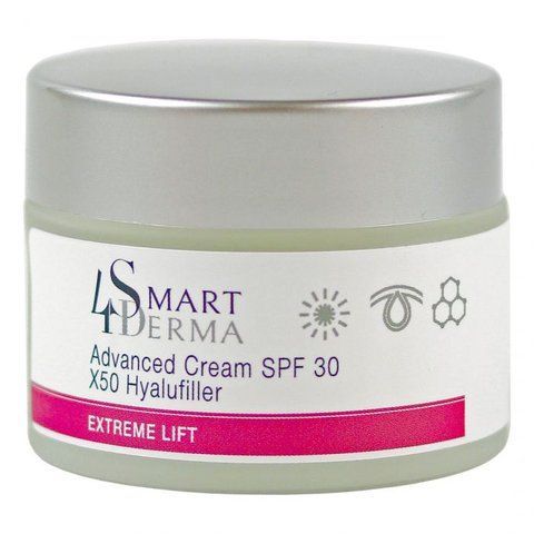 Вдосконалюючий денний крем SPF 30 | Smart4Derma Advanced Cream SPF 30 X50 Hyalufiller 50мл S4D730 фото