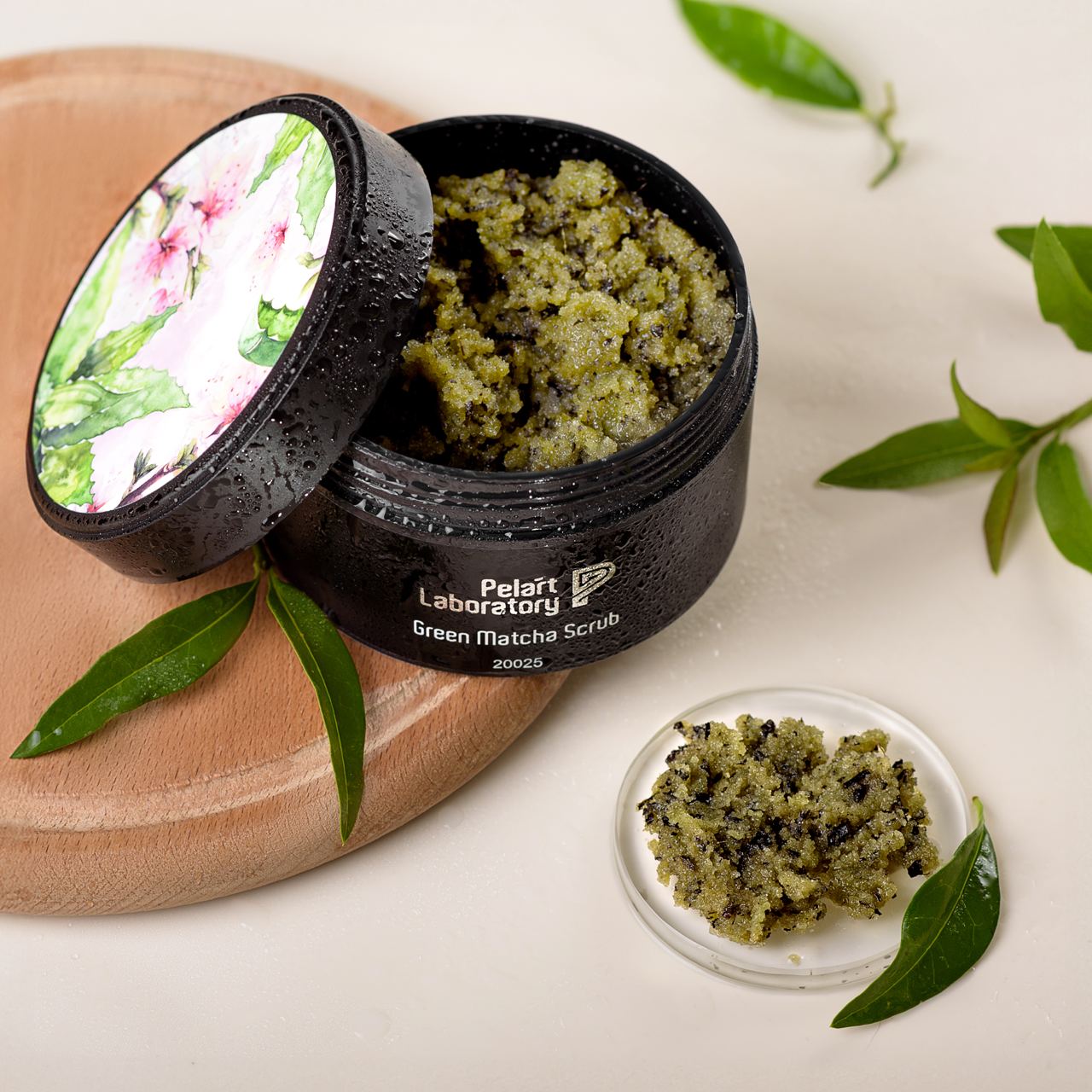 Скраб зелений чай | Pelart Laboratory Green Matcha Scrub 200 мл | як виглядає продукт